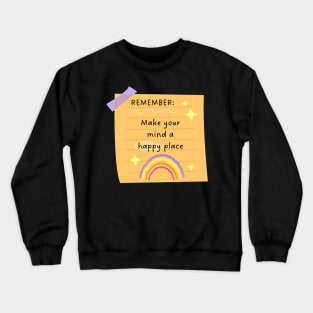 Friendly reminder - Orange Crewneck Sweatshirt